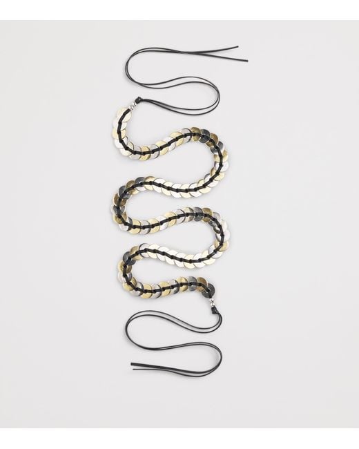Sandro White Leather Jewellery Belt