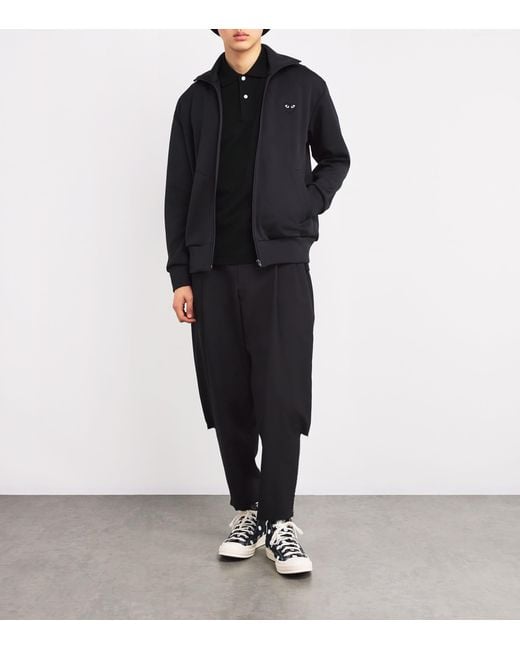COMME DES GARÇONS PLAY Black Heart Logo Polo Shirt for men