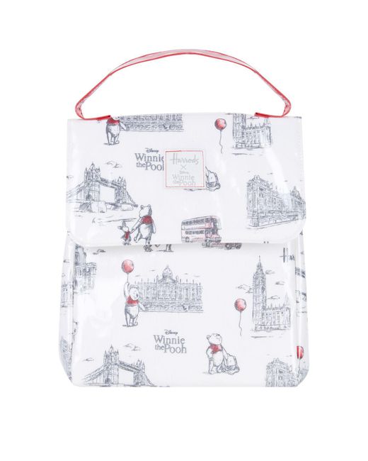 Harrods White Winnie The Pooh Lunch Bag