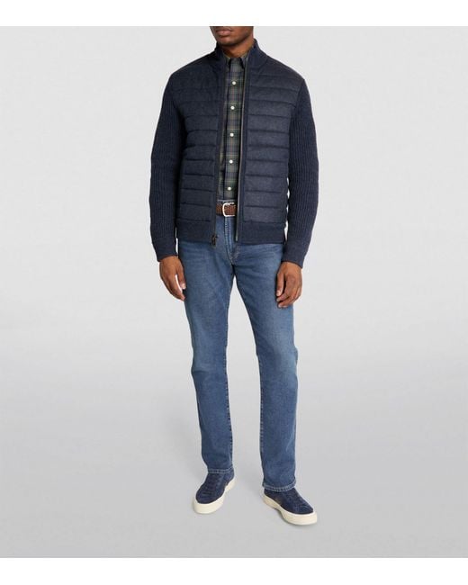 Polo Ralph Lauren Quilted Hybrid Jacket in Blue for Men Lyst Canada