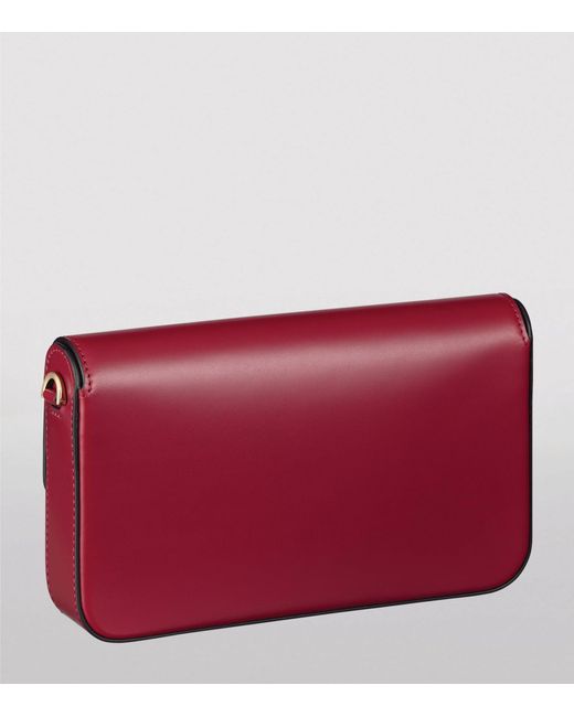 Cartier Red Mini Leather C De Chain Bag