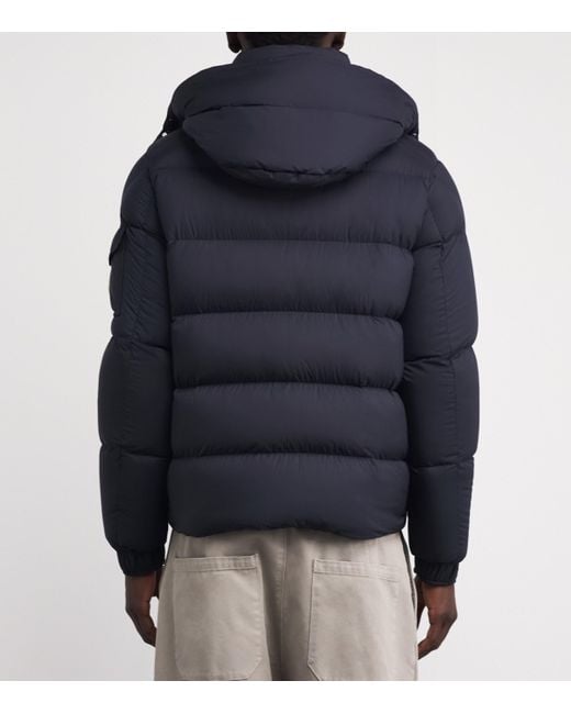 Moncler Blue Down Maya Puffer Jacket for men