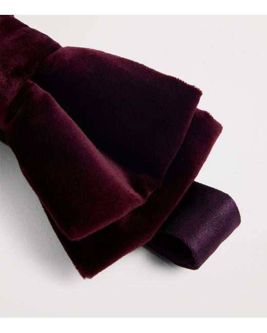 Paul Smith Black Velvet Bow Tie for men