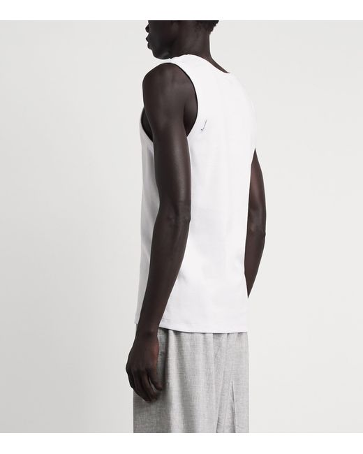 Won Hundred White Stretch-Cotton Simo Tank Top for men
