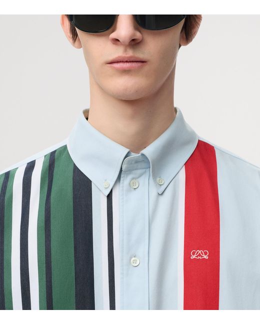 Loewe Blue Stripe Print Shirt for men