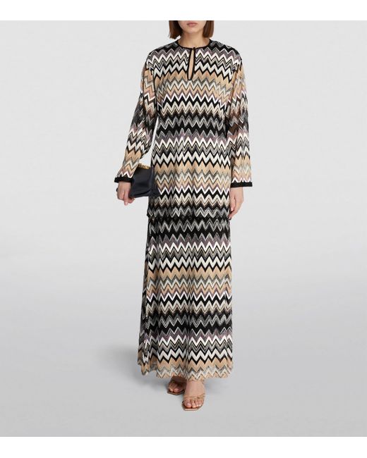 Missoni Black Zigzag Long-Sleeve Top