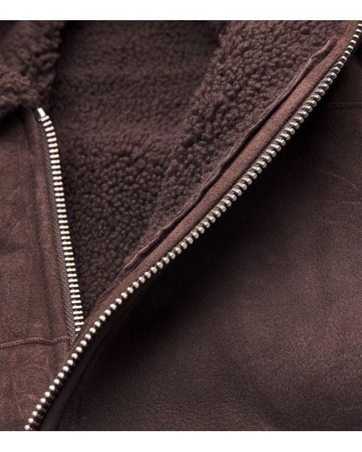 Rag & Bone Brown Shearling-Collar Jacket for men