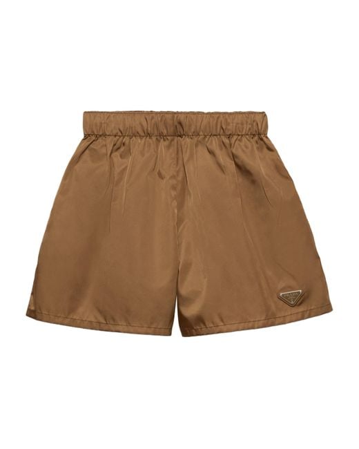 Prada Brown Re-Nylon Shorts