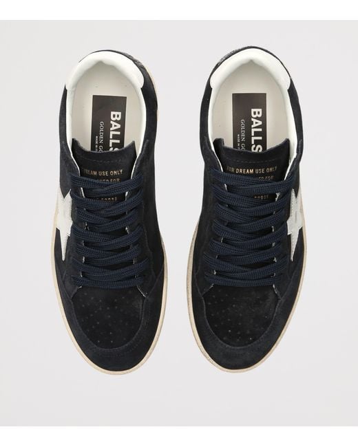 Golden Goose Deluxe Brand Blue Suede Ball Star Sneakers