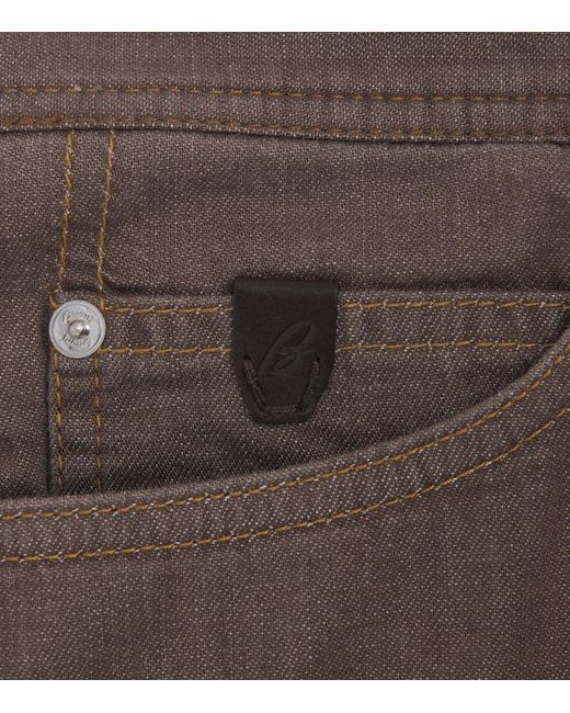 Brioni Brown Meribel Straight Jeans for men