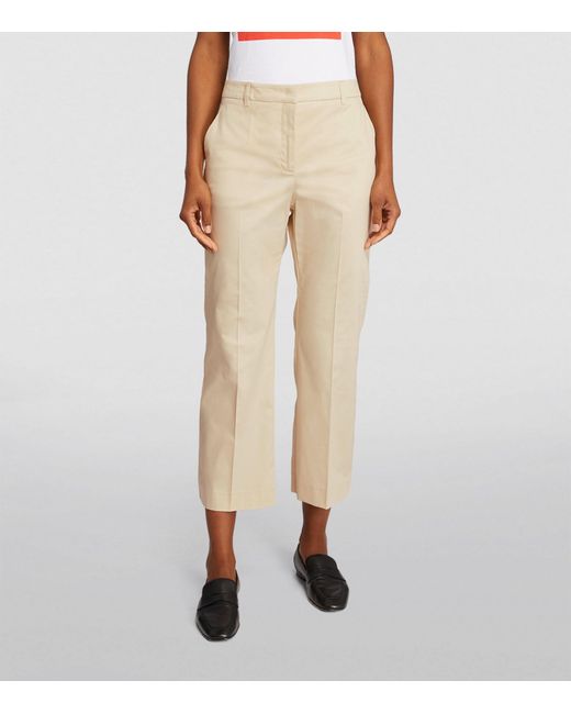 MAX&Co. Natural Tesoro Straight Trousers