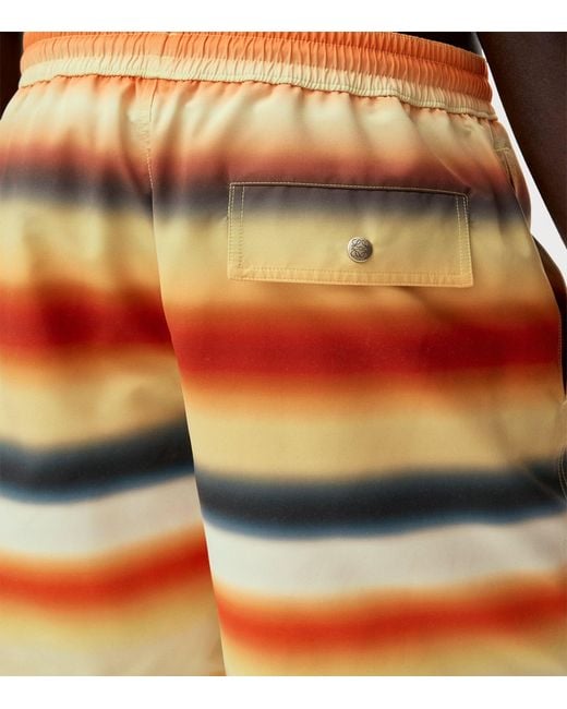 Loewe Orange X Paula's Ibiza Stripe Swim Shorts for men