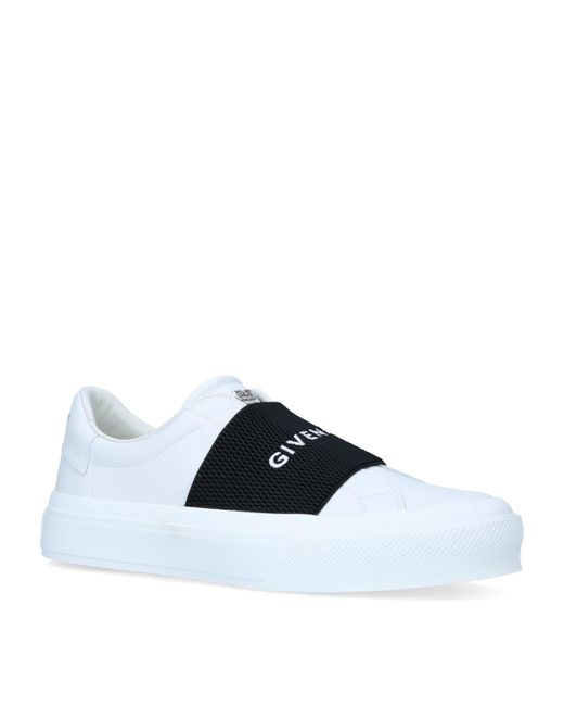 Givenchy Leather City Court Slip On Sneakers in Blue Lyst UK