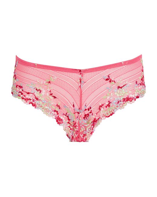 Wacoal Pink Embrace Lace Bikini Briefs