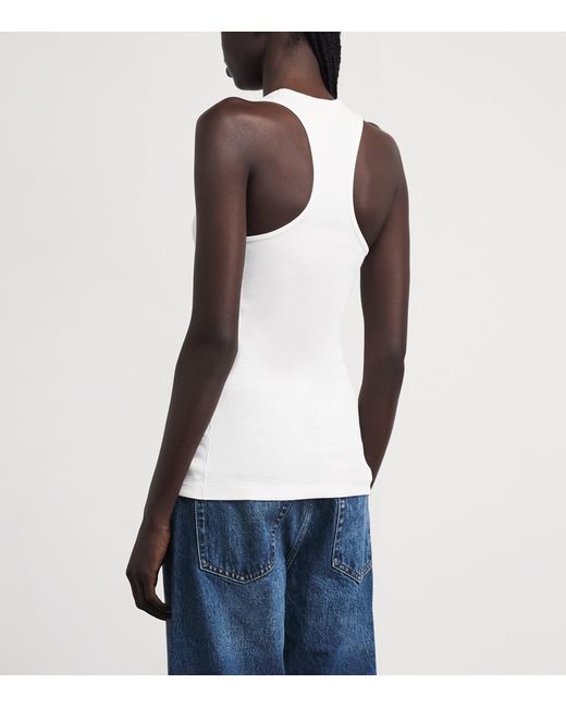 Stella McCartney White Horsegirl Tank Top
