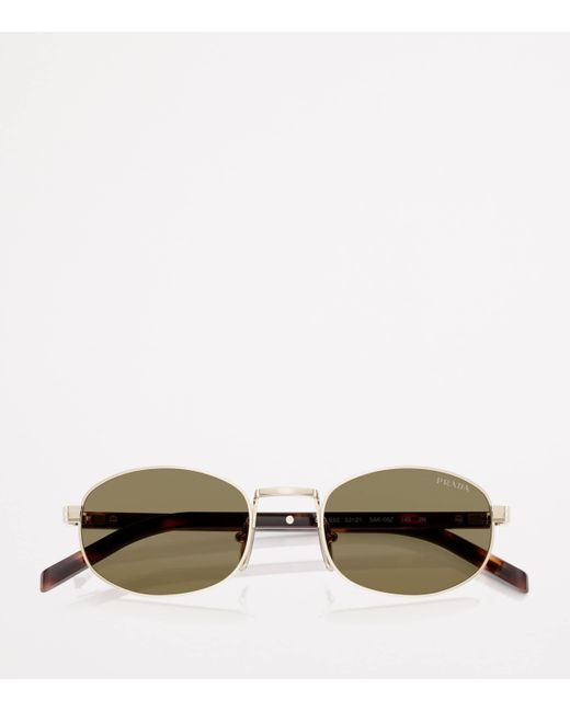 Prada Green Steel Pr B53S Sunglasses