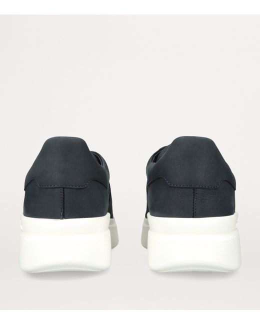 Hogan Blue Suede Slip-On Sneakers for men