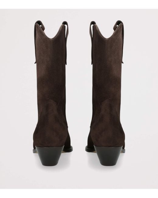Isabel Marant Brown Suede Duerto Cowboy Boots 40