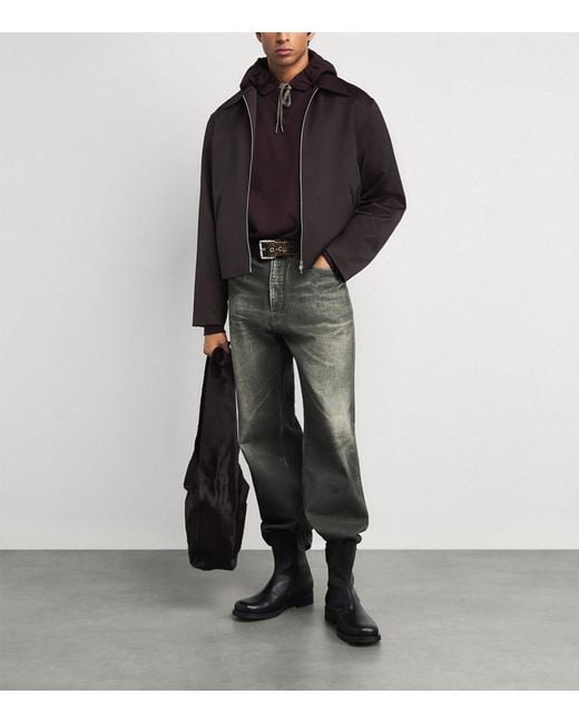 Our Legacy Black Virgin Wool Zip-Up Jacket for men
