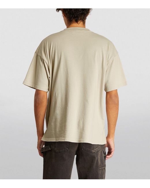 Represent Black Cotton Thoroughbred T-shirt for men