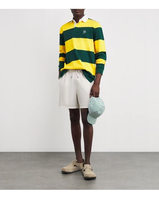 Polo Ralph Lauren White Traveller Swim Shorts for men