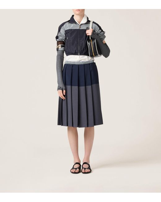 Miu Miu Black Technical Cropped Jacket