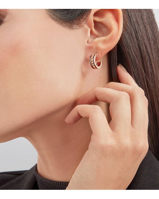 BVLGARI Natural B.Zero1 Rock Hoop Earrings