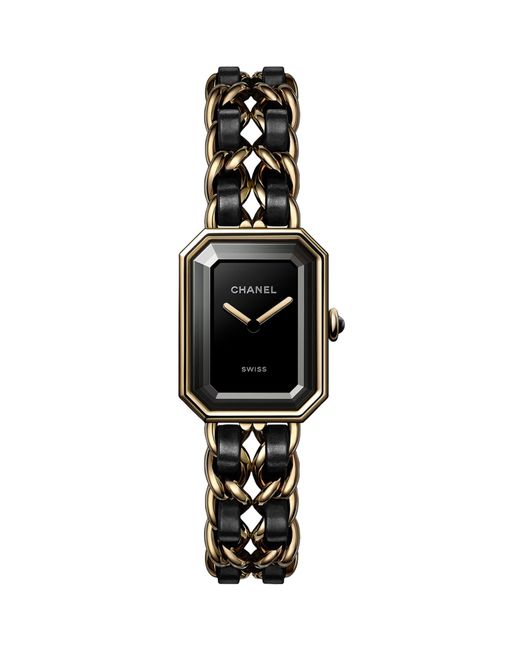 Chanel Black H6951 Première Édition Originale 18ct Yellow-gold, Steel And Leather Quartz Watch