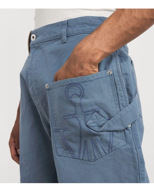 J.W. Anderson Blue Denim Twist Jeans for men