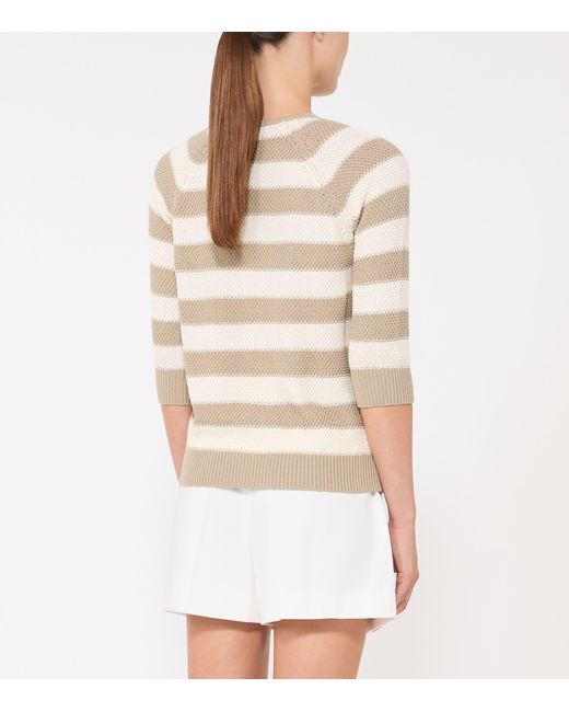 Max Mara Natural Stripe Sweater