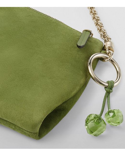 Jimmy Choo Green Mini Callie Clutch Bag