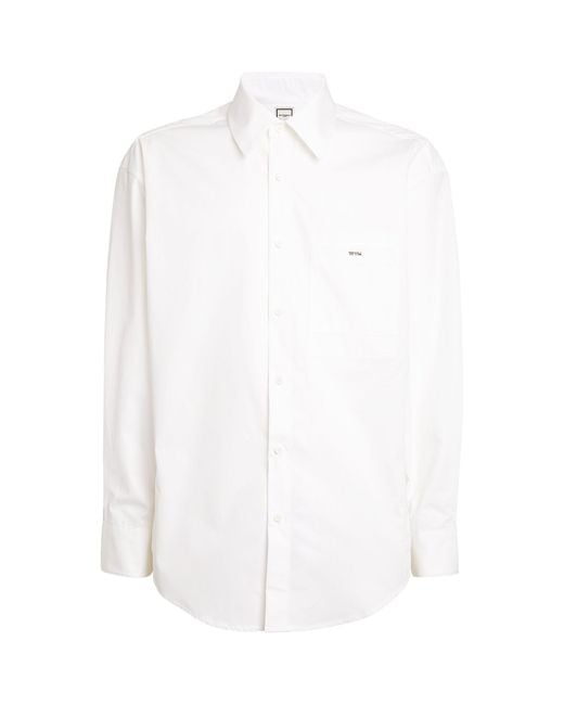 Wooyoungmi White Floral Print Shirt for men