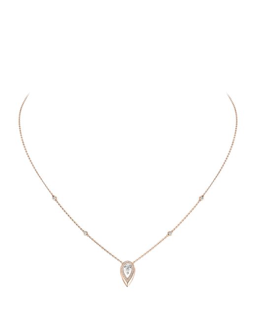 Messika Natural Fiery Diamond And Necklace