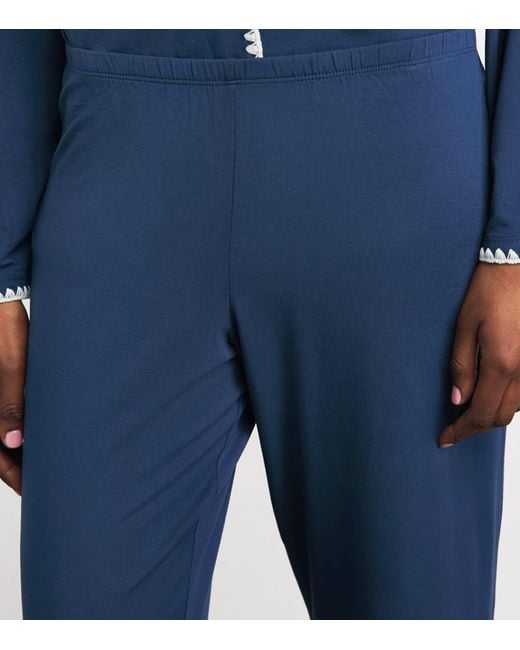 Eberjey Blue Long-Sleeve Frida Pyjama Set