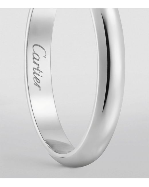 Cartier White Platinum 1895 Wedding Ring
