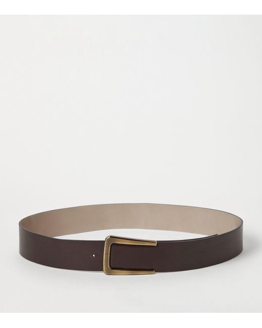 Brunello Cucinelli Brown Leather Belt