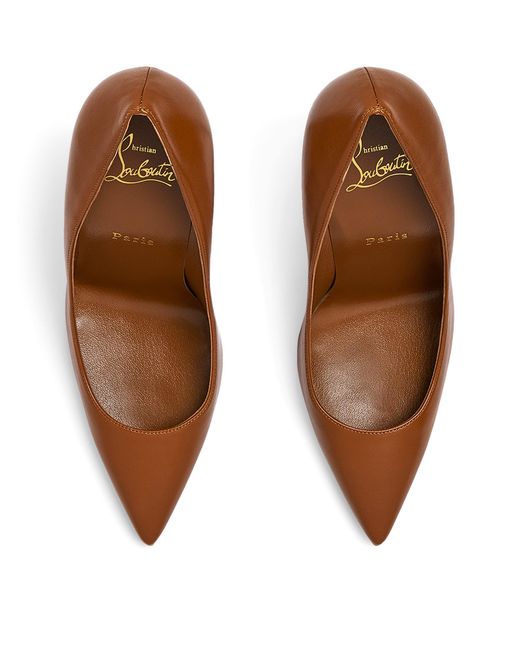 Christian Louboutin Brown Kate Leather Pumps 100