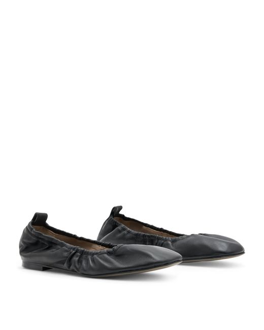 AllSaints Black Detachable-ribbon Alia Ballet Flats