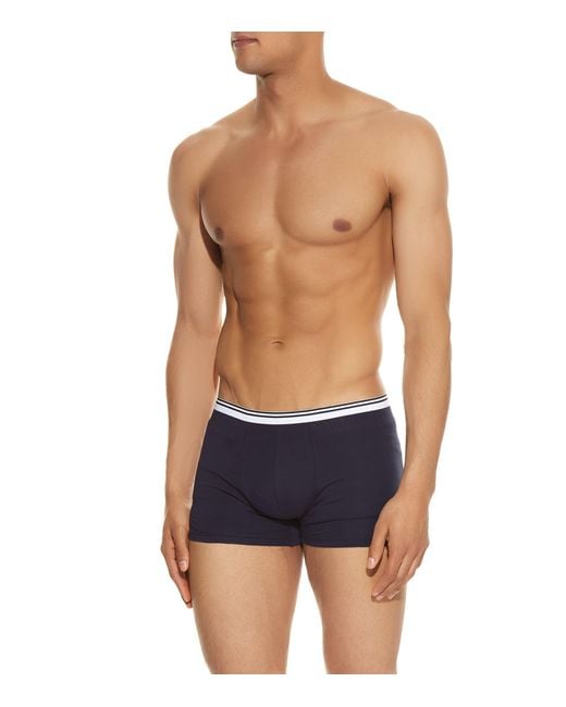 Zimmerli of Switzerland Blue 172 Pure Comfort Trunks for men