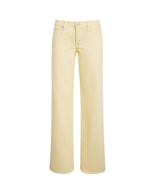 FRAME Natural The Pixie Wide-Leg Jeans