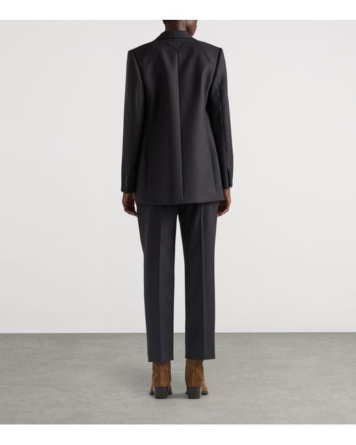 Prada Black Wool Gabardine Jacket