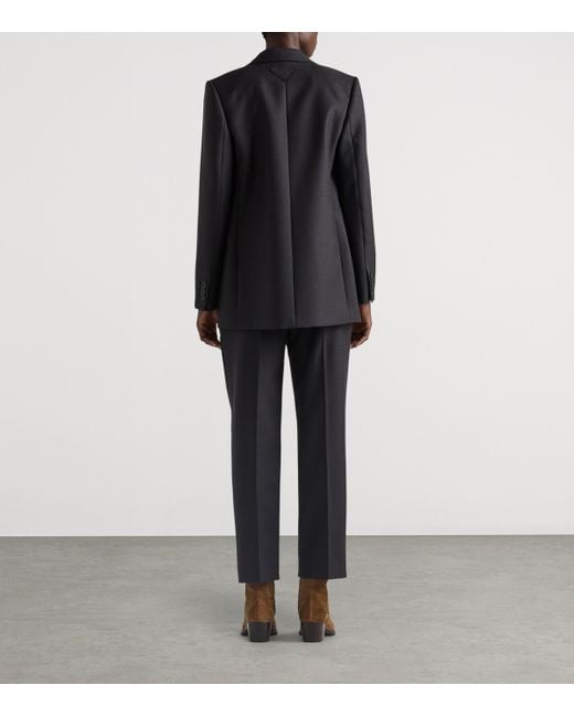 Prada Black Wool Gabardine Jacket