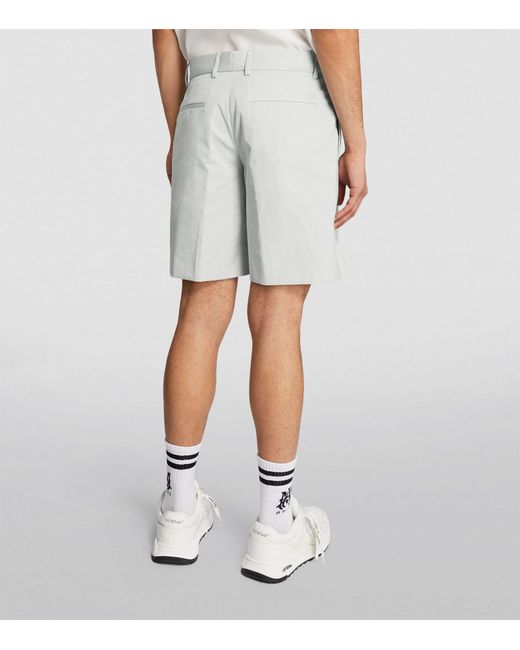 Off-White c/o Virgil Abloh White Cotton Tailored Shorts for men