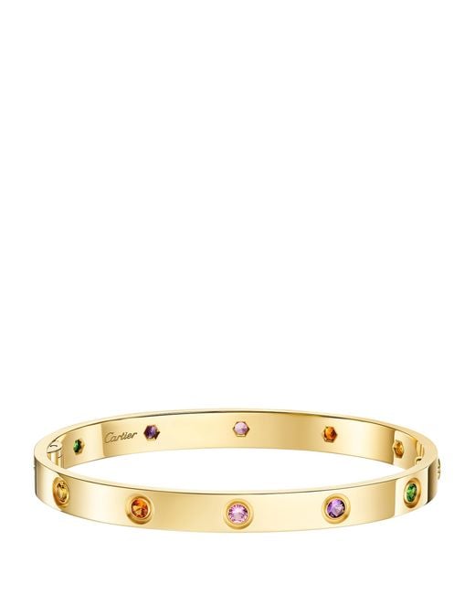 Cartier Natural And Gemstone Love Bracelet