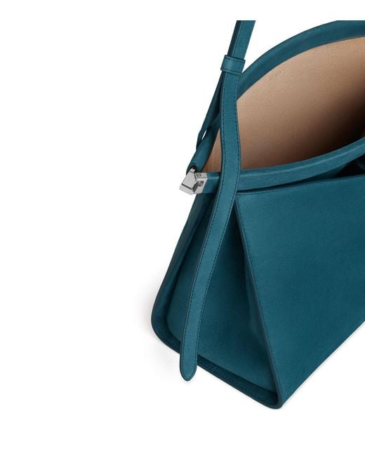 Alaïa Green Leather Le Click Pocket 35 Shoulder Bag