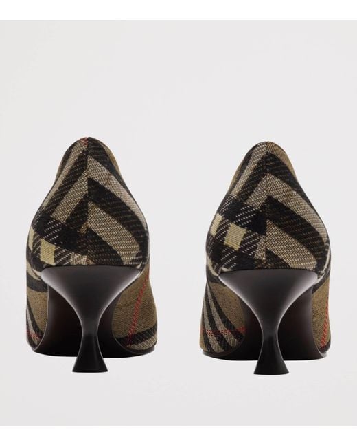 Burberry Brown Check Cameo Pumps 55
