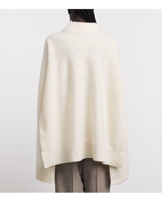 Source Unknown White Wool Cape Noa Sweater