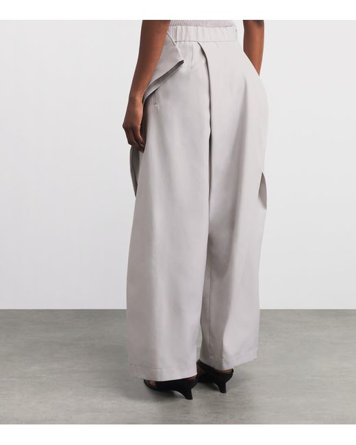 Issey Miyake Gray Fluttering Trousers