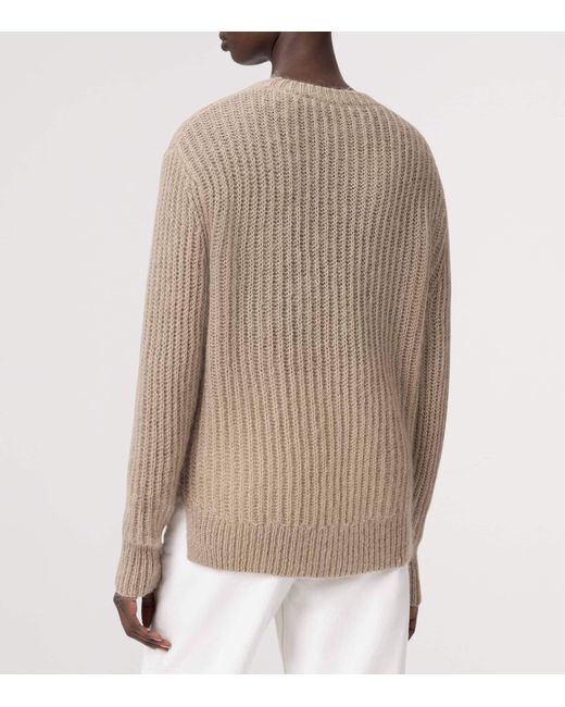 AllSaints Natural Wool-Blend Chain Sweater