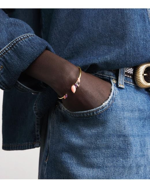 Emily P. Wheeler Natural Tourmaline And Opal Batik Cuff